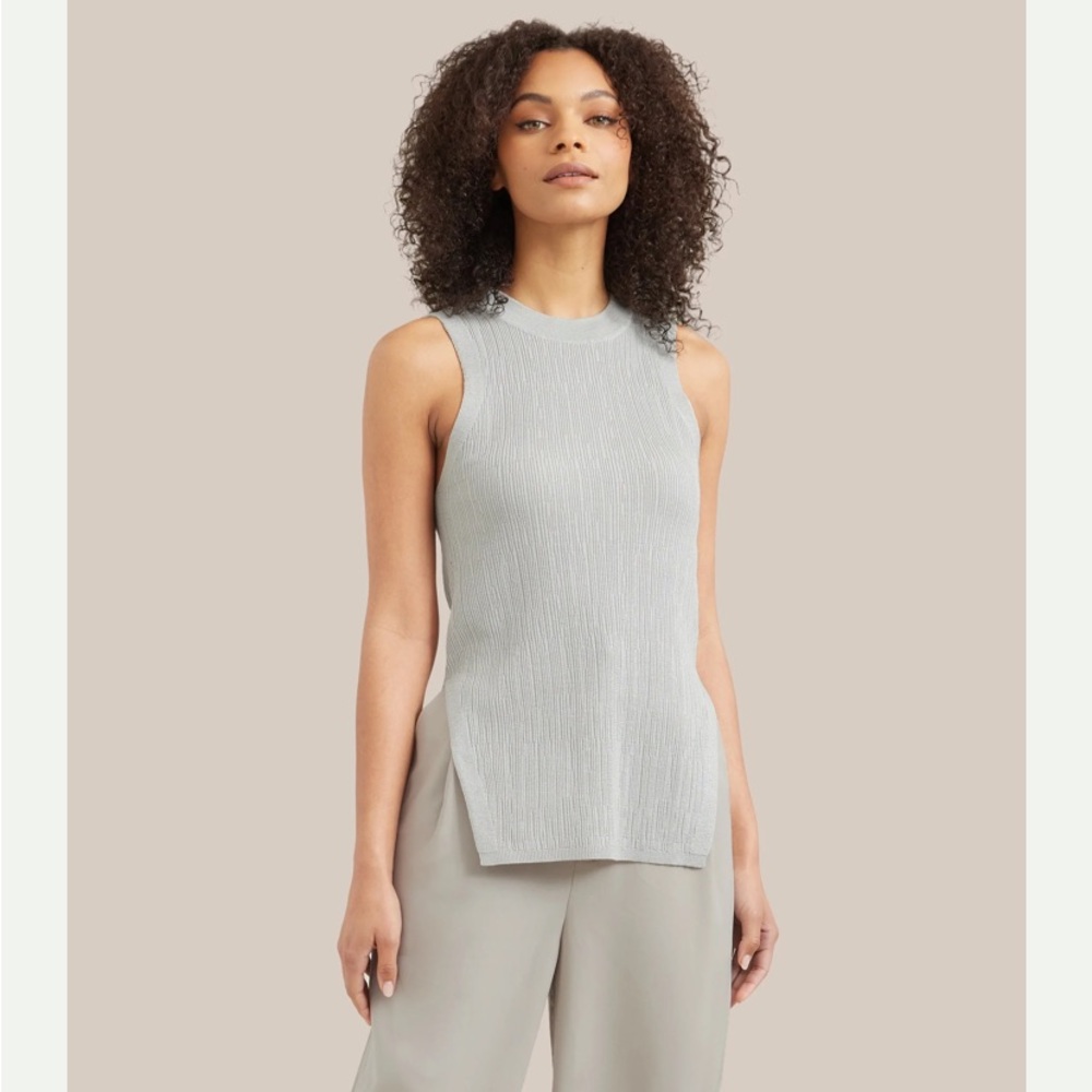 Modern Citizen Light Gray Knit Top Tank Top